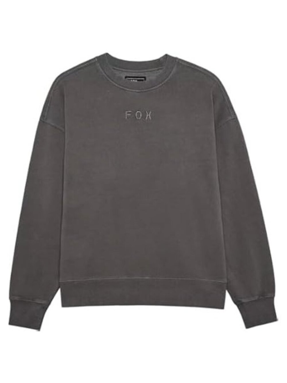 Fox Racing Wordmark Oversized Crew Sweatshirt Gray XXL Fleece Pullover NWT